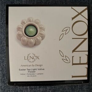 NWT Lenox Easter Tea Light Votive Flower